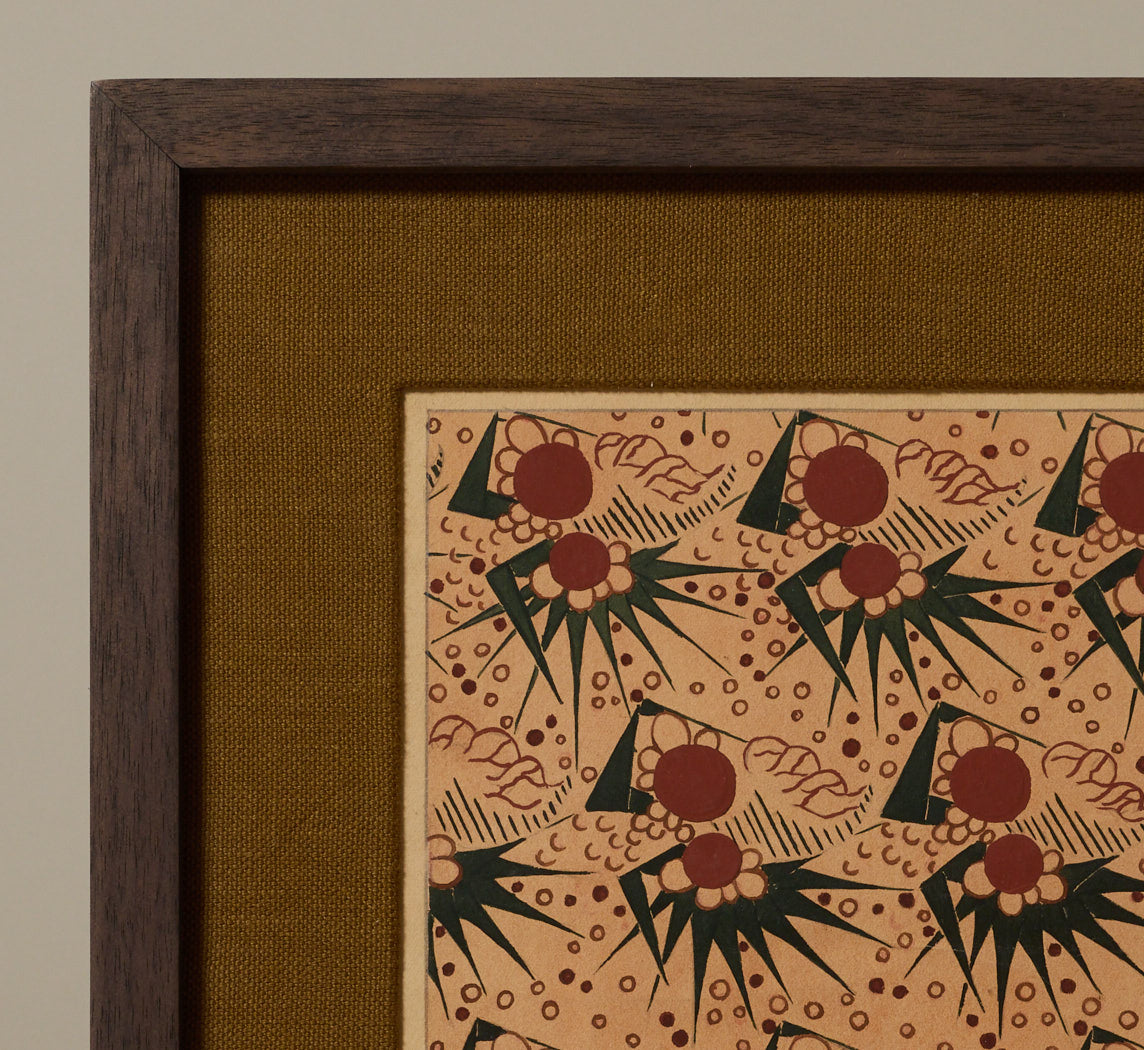 1930S GOUACHE FLORAL PATTERN