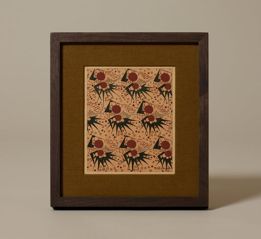 1930S GOUACHE FLORAL PATTERN