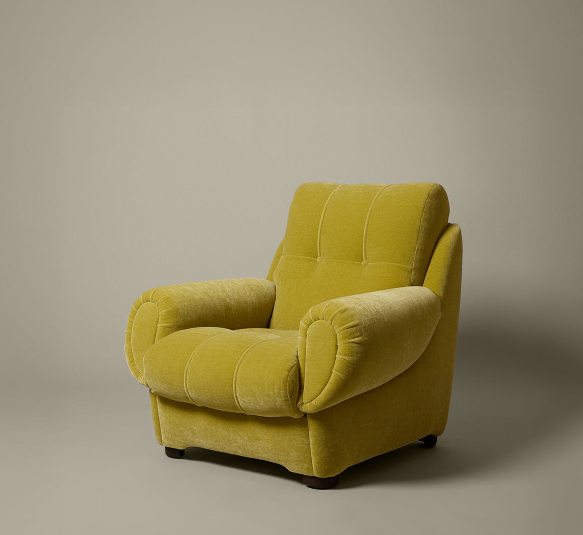 PIERCE & WARD VITTI CHAIR IN MARCI MOHAIR