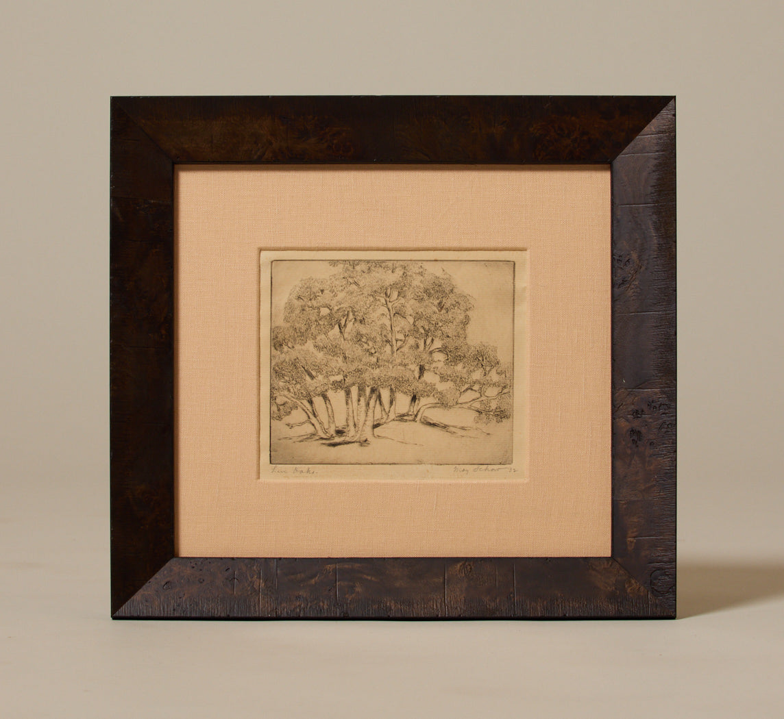 PETITE OAK TREE ETCHING, C. 1932