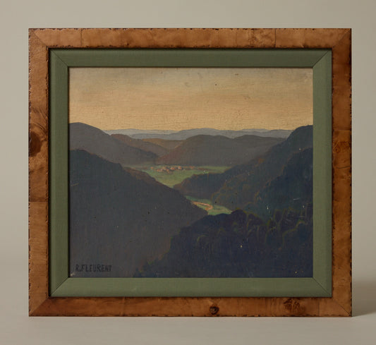 1940S MOUNTAIN LAKE LANDSCAPE