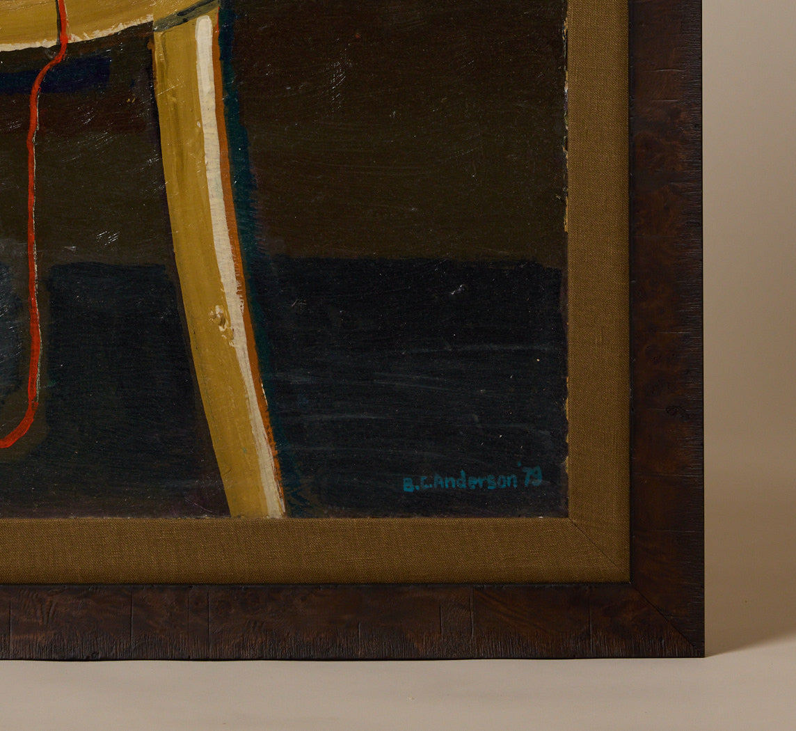 VINTAGE AMERICAN FOLK ART CAT PORTRAIT