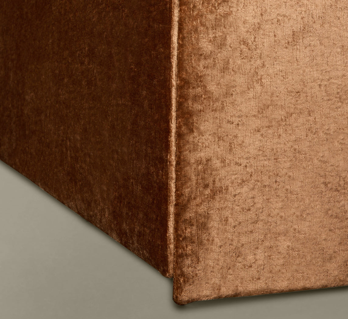 PIERCE & WARD GEMINI BED IN MOKUM COPPER VELVET