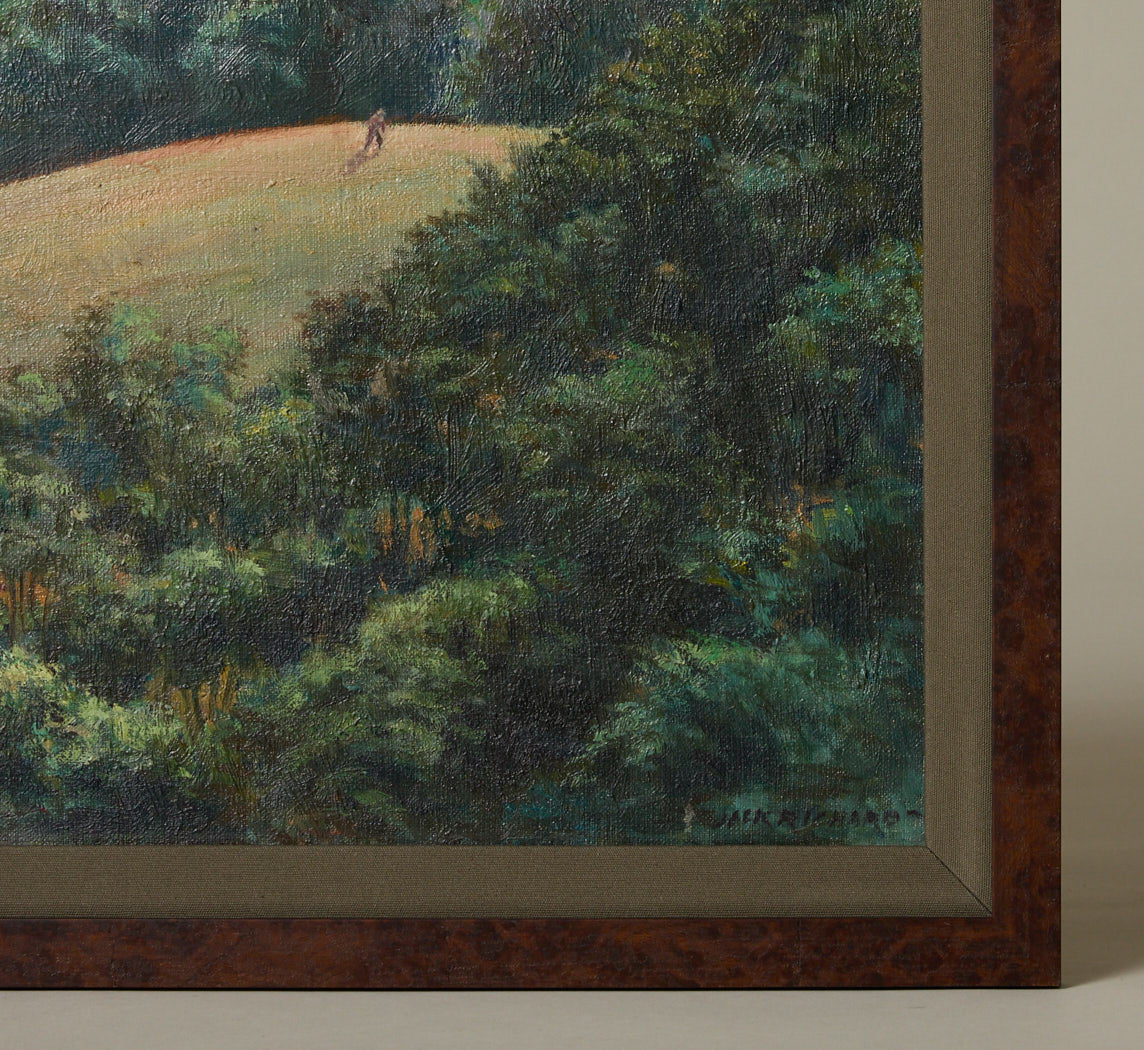 FIGURE IN MOONLIT LANDSCAPE BY JACK RICHARD (1922-2014, AMERICAN)