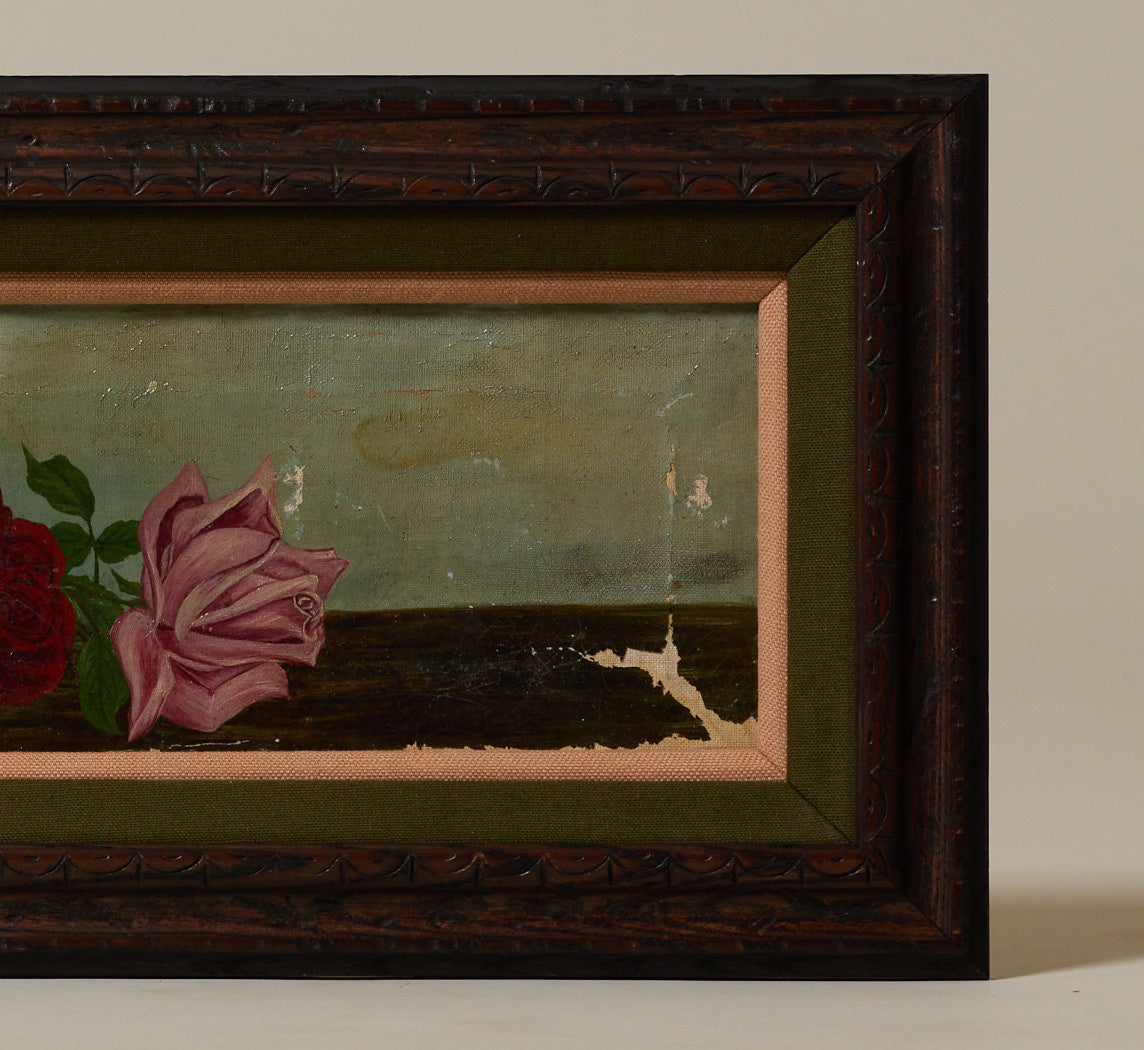 LATE 19TH CENTURY ROSE STILL LIFE