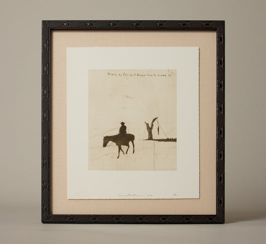 DAVID RATHMAN "THAT'S AS FAIR AS I KNOW" ETCHING