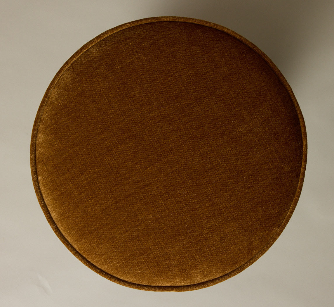 PIERCE & WARD LLOYD SIDE STOOL IN WALNUT AND HONEY CHENILLE