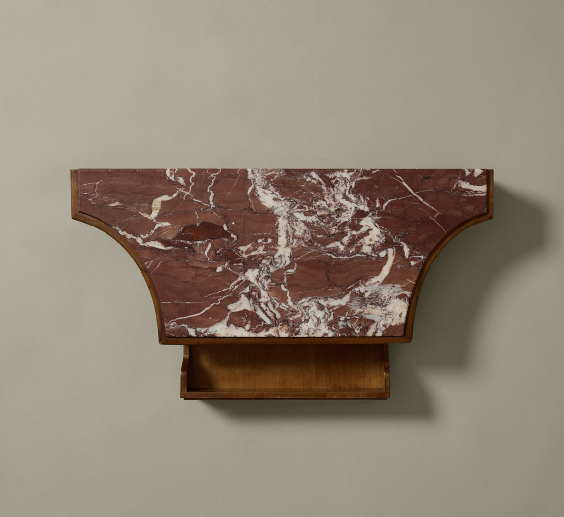 1940S ITALIAN FLOATING MIRRORED CONSOLE