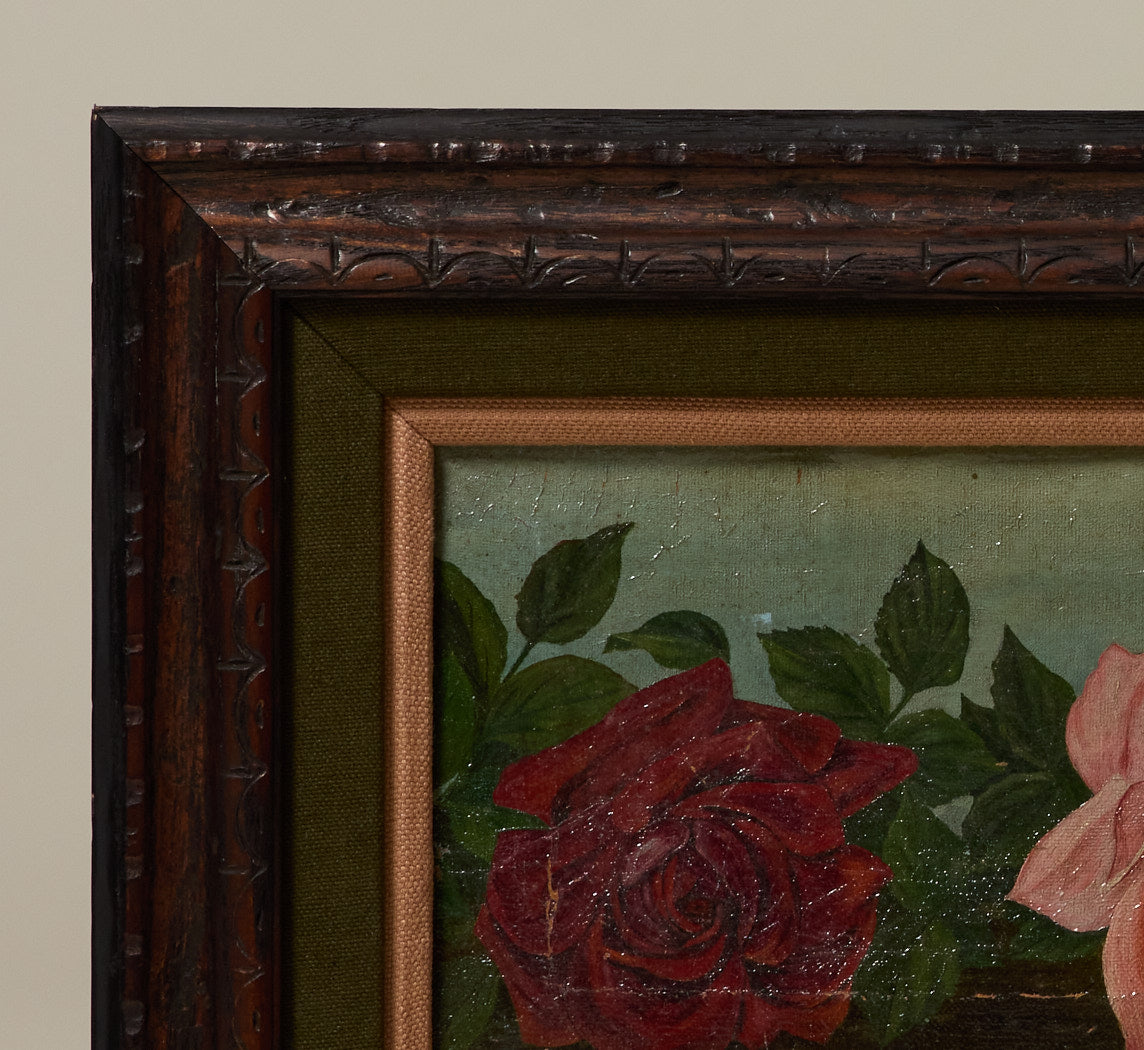 LATE 19TH CENTURY ROSE STILL LIFE