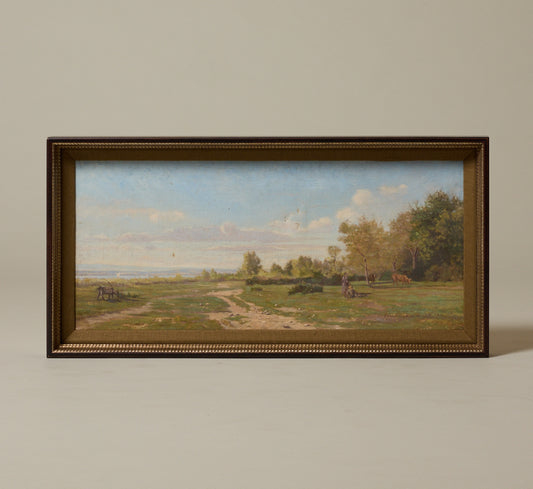 SWISS PASTORAL SHORE LANDSCAPE, C. 1877