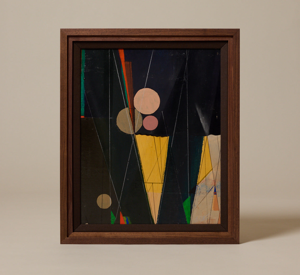 VINTAGE ABSTRACT GEOMETRIC COMPOSITION