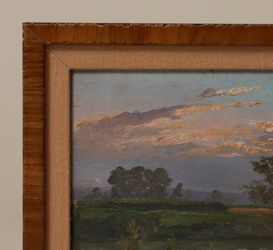 1920S FRENCH LANDSCAPE AT DUSK BY BEN CARRE (1883-1978)