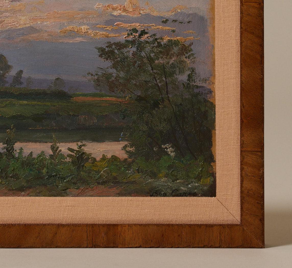 1920S FRENCH LANDSCAPE AT DUSK BY BEN CARRE (1883-1978)