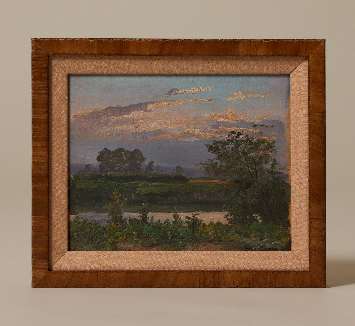 1920S FRENCH LANDSCAPE AT DUSK BY BEN CARRE (1883-1978)