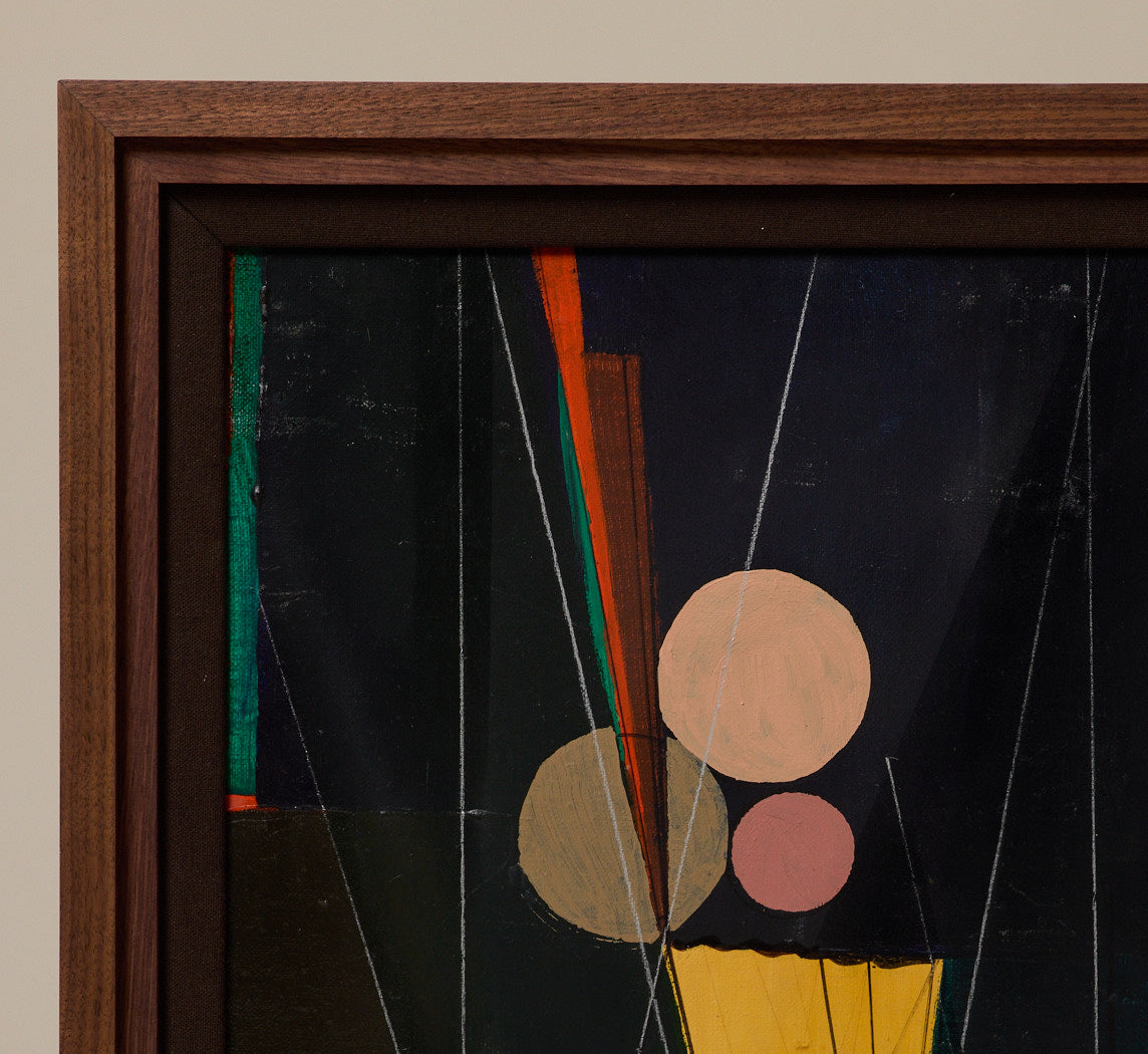 VINTAGE ABSTRACT GEOMETRIC COMPOSITION