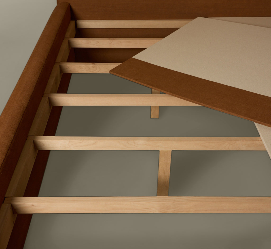 PIERCE & WARD LEO BED IN MOKUM COPPER LINEN