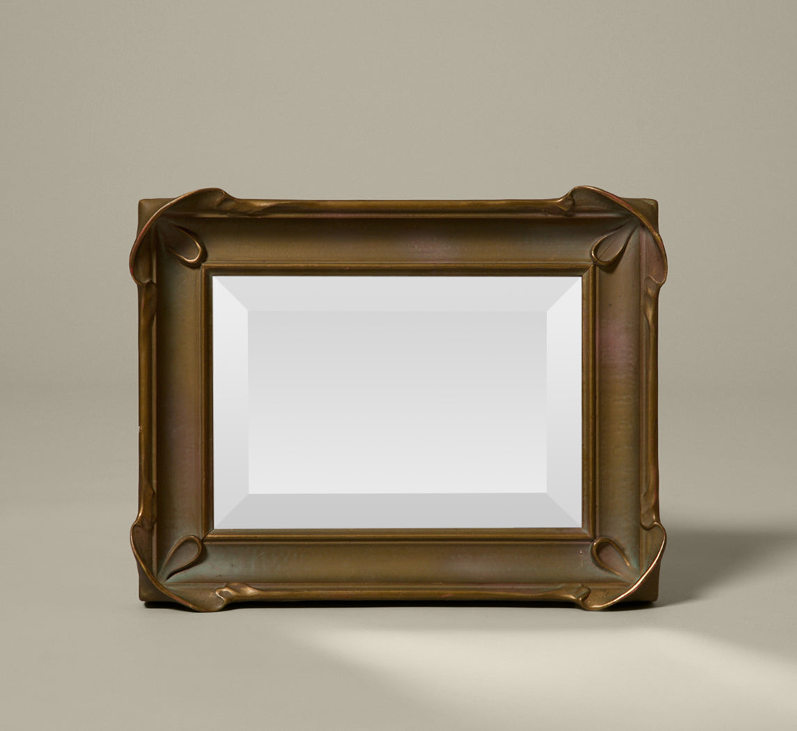 ART NOUVEAU VERDIGRIS MIRROR