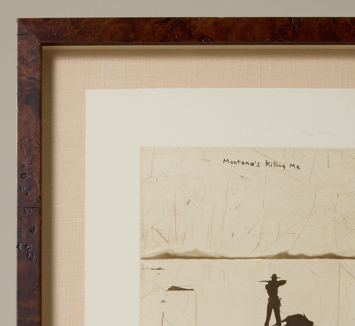 DAVID RATHMAN "MONTANA'S KILLING ME" ETCHING 2002