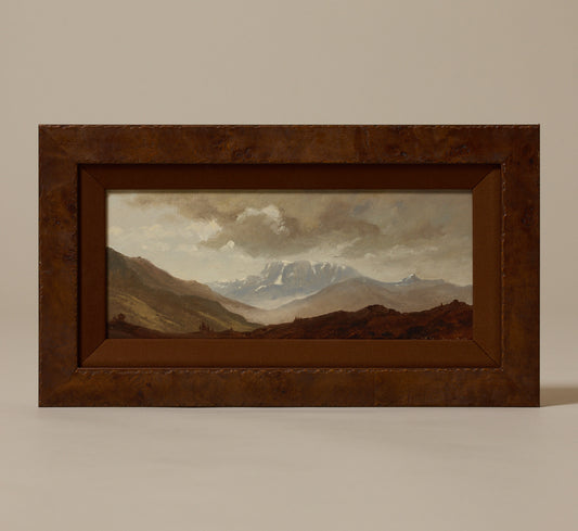 1918 GERMAN MOUNTAIN PANORAMA BY HEINRICH HARDER (1858-1930)