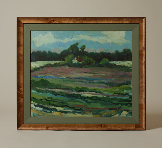 1920S DUTCH LANDSCAPE WITH COTTAGE