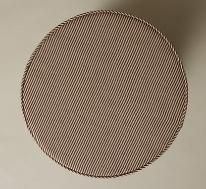 PIERCE & WARD DRUM SIDE TABLE IN ESSEX STRIPE