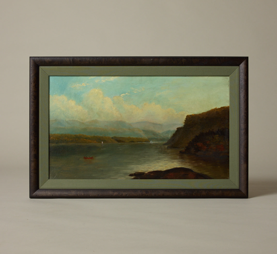 19TH CENTURY RIVER SCENE