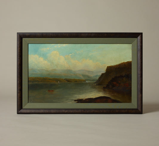 19TH CENTURY RIVER SCENE