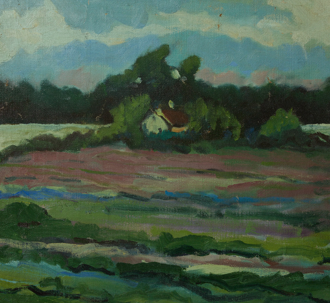 1920S DUTCH LANDSCAPE WITH COTTAGE