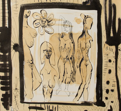 FOUR NUDES IN REFLECTION