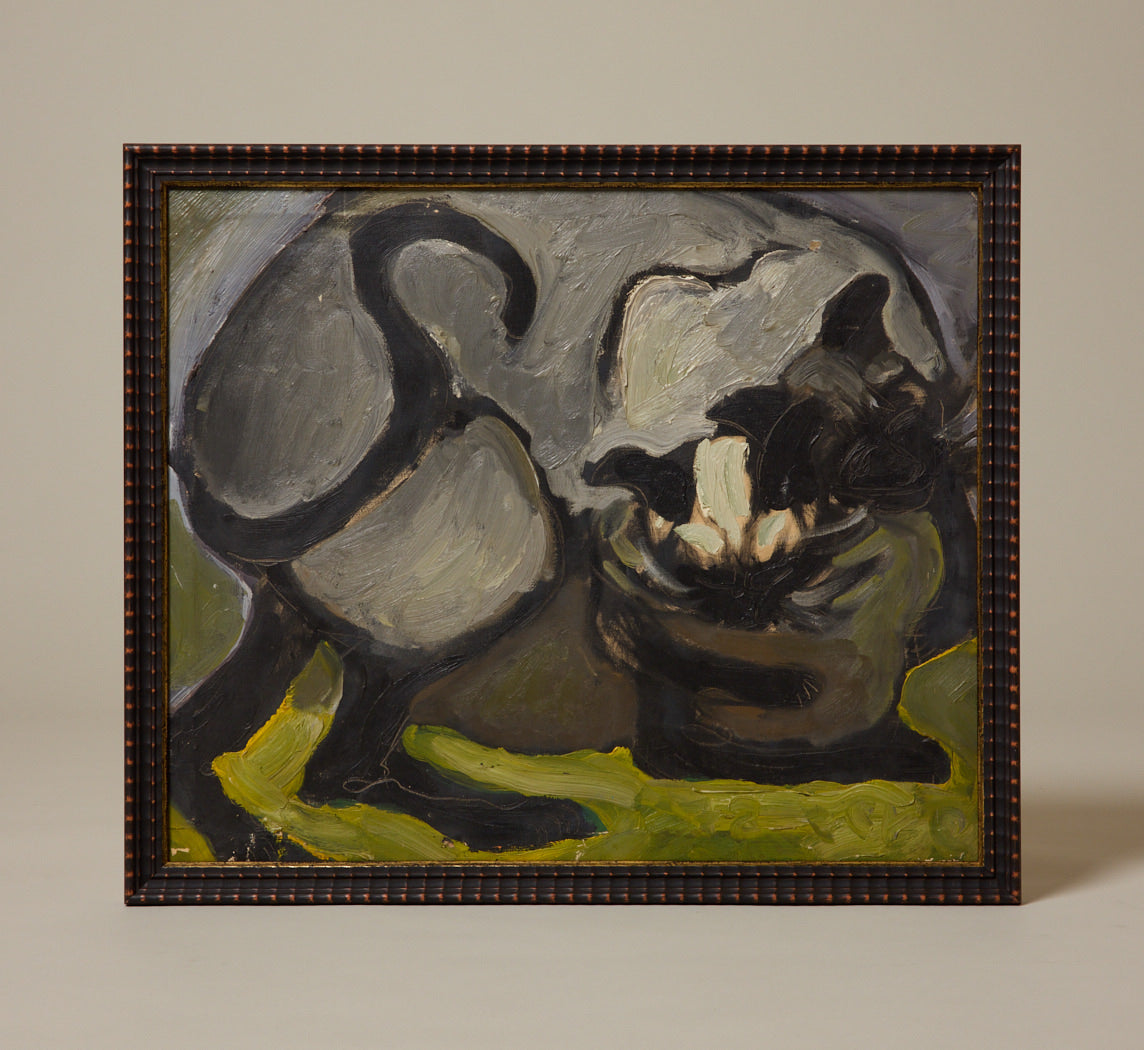 VINTAGE SURREALIST RESTING CATS