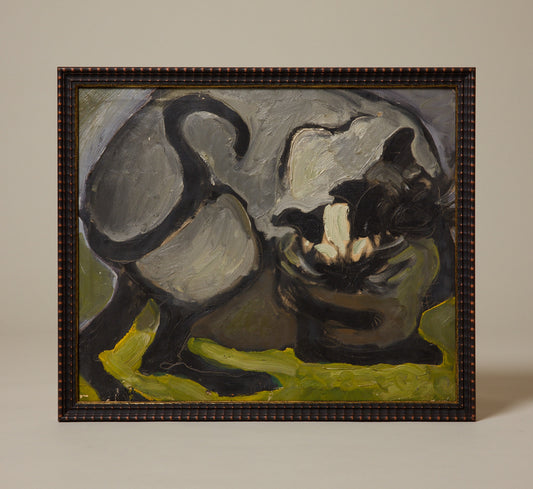 VINTAGE SURREALIST RESTING CATS