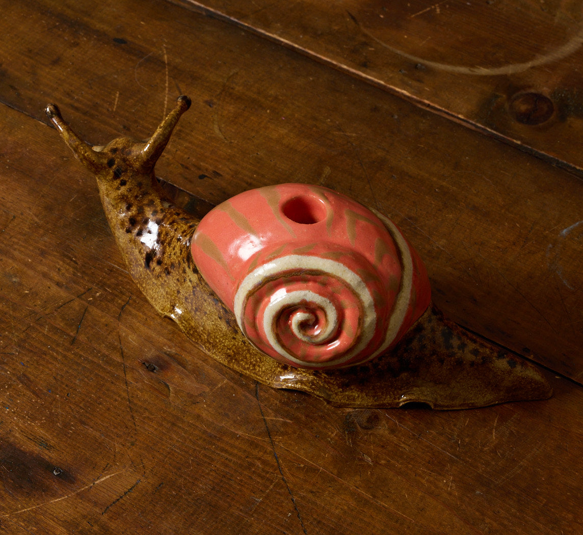 SNAIL BUD VASE BY PEARCE WILLIAMS