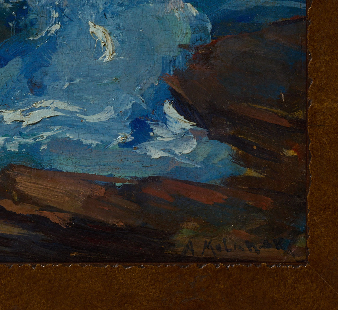 20TH CENTURY IMPRESSIONIST OCEAN LANDSCAPE