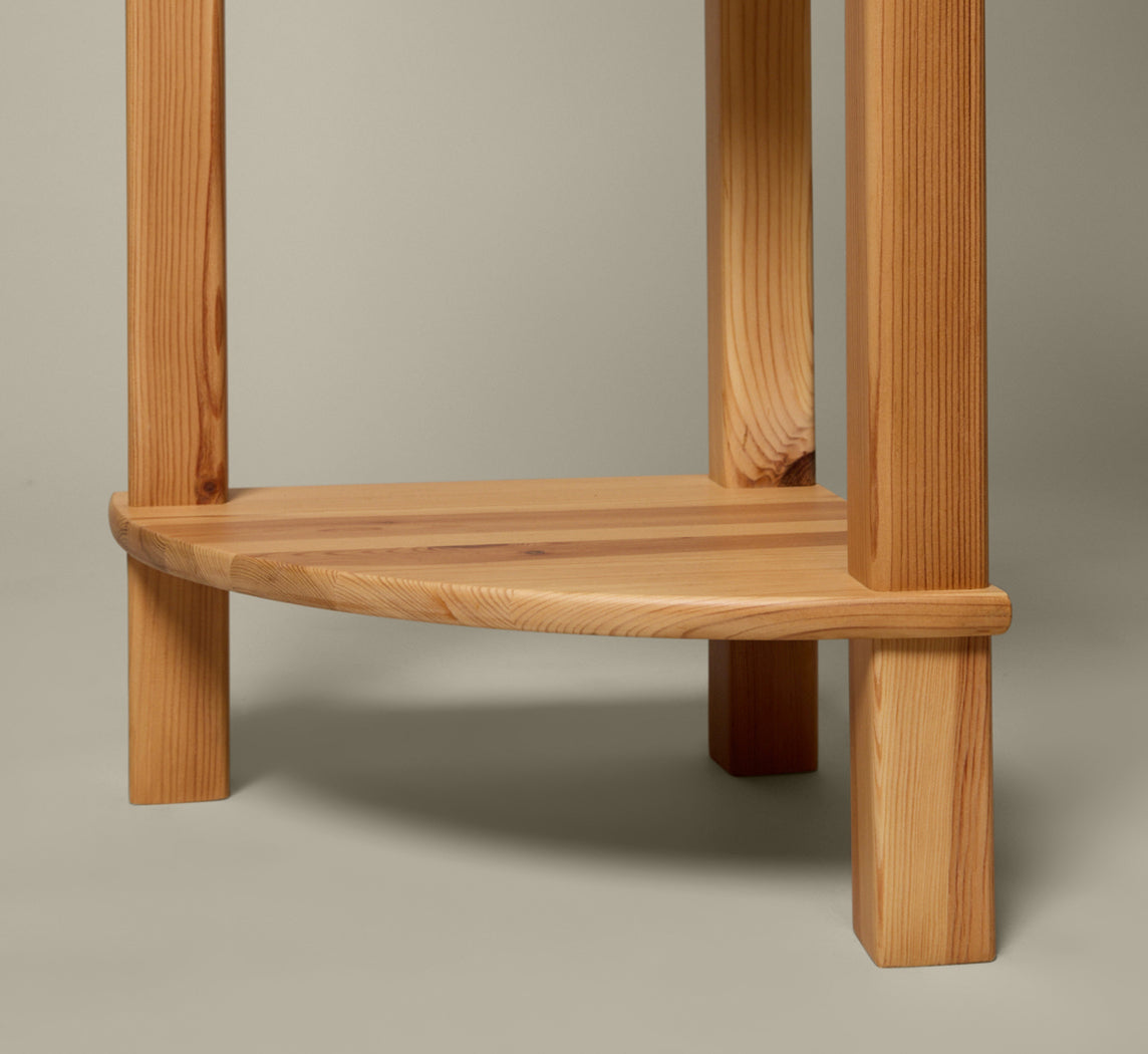 1970S SWEDISH PINE BOOKCASE WITH DESK