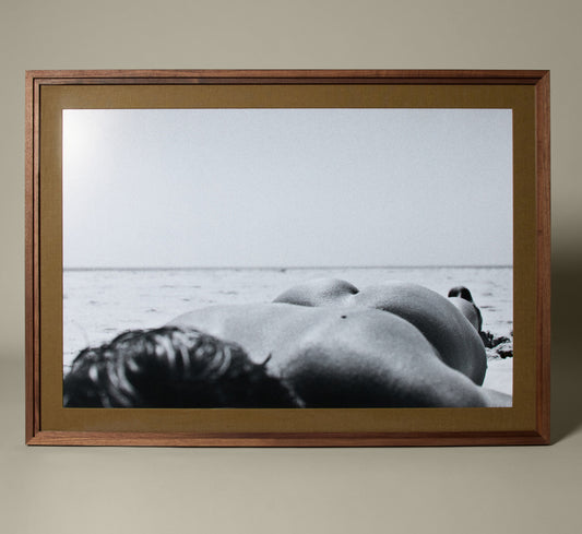 OVERSIZED VINTAGE ITALIAN PHOTOGRAPH "WIFE AS LANDSCAPE"