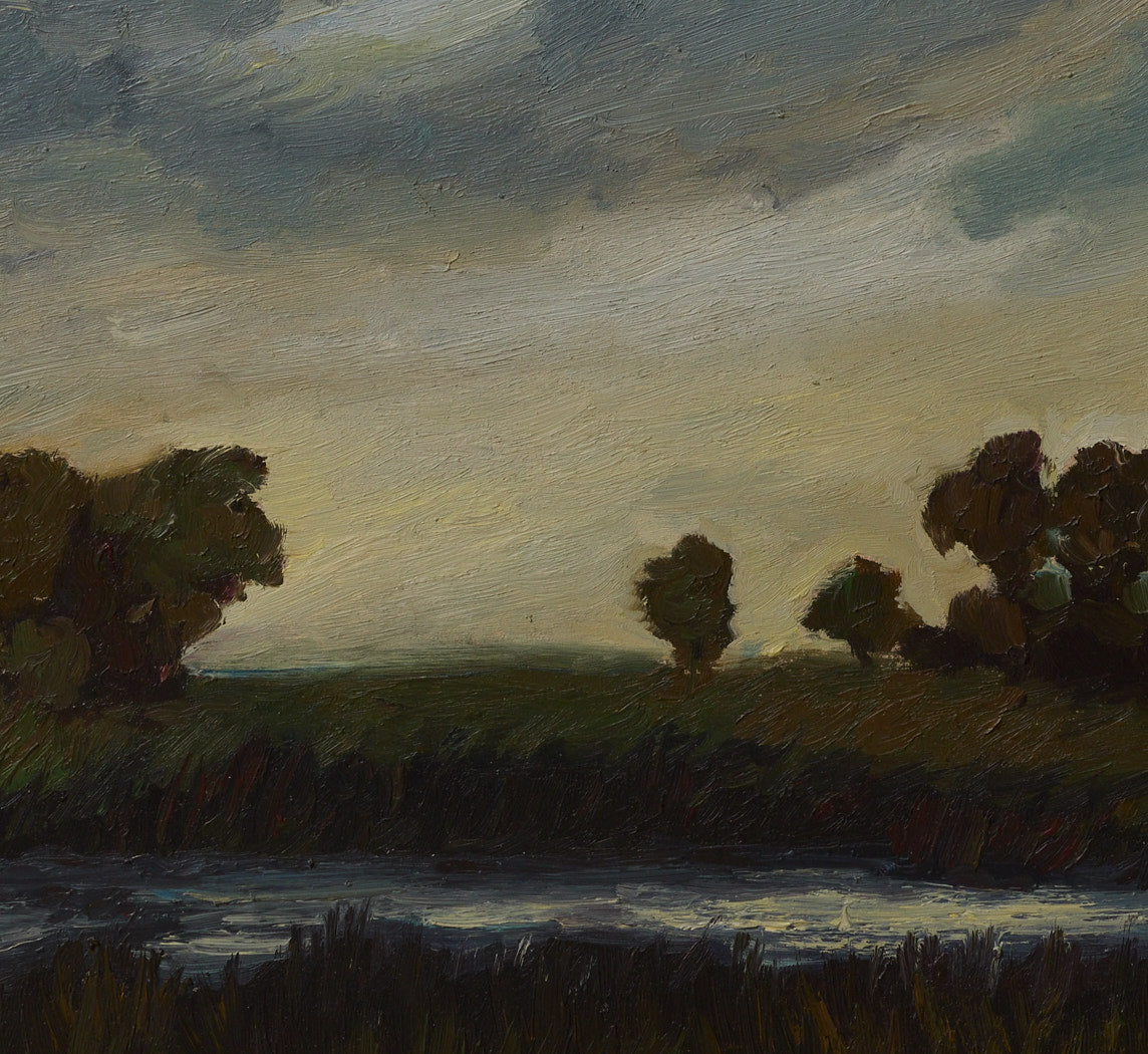 20TH CENTURY GERMAN MARSHLAND LANDSCAPE