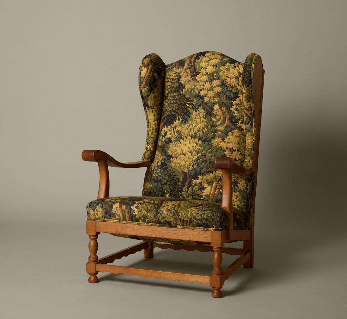 FRITZ HANSEN DANISH OAK WINGBACK CHAIR