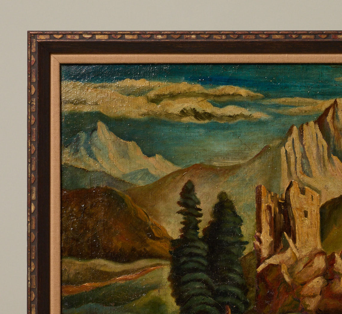 EARLY 20TH CENTURY AUSTRIAN FAUVIST BACCANALE SCENE