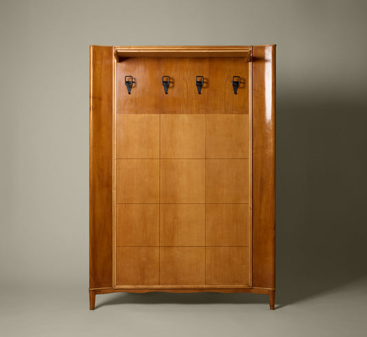 MID CENTURY ITALIAN PARQUET HALL TREE