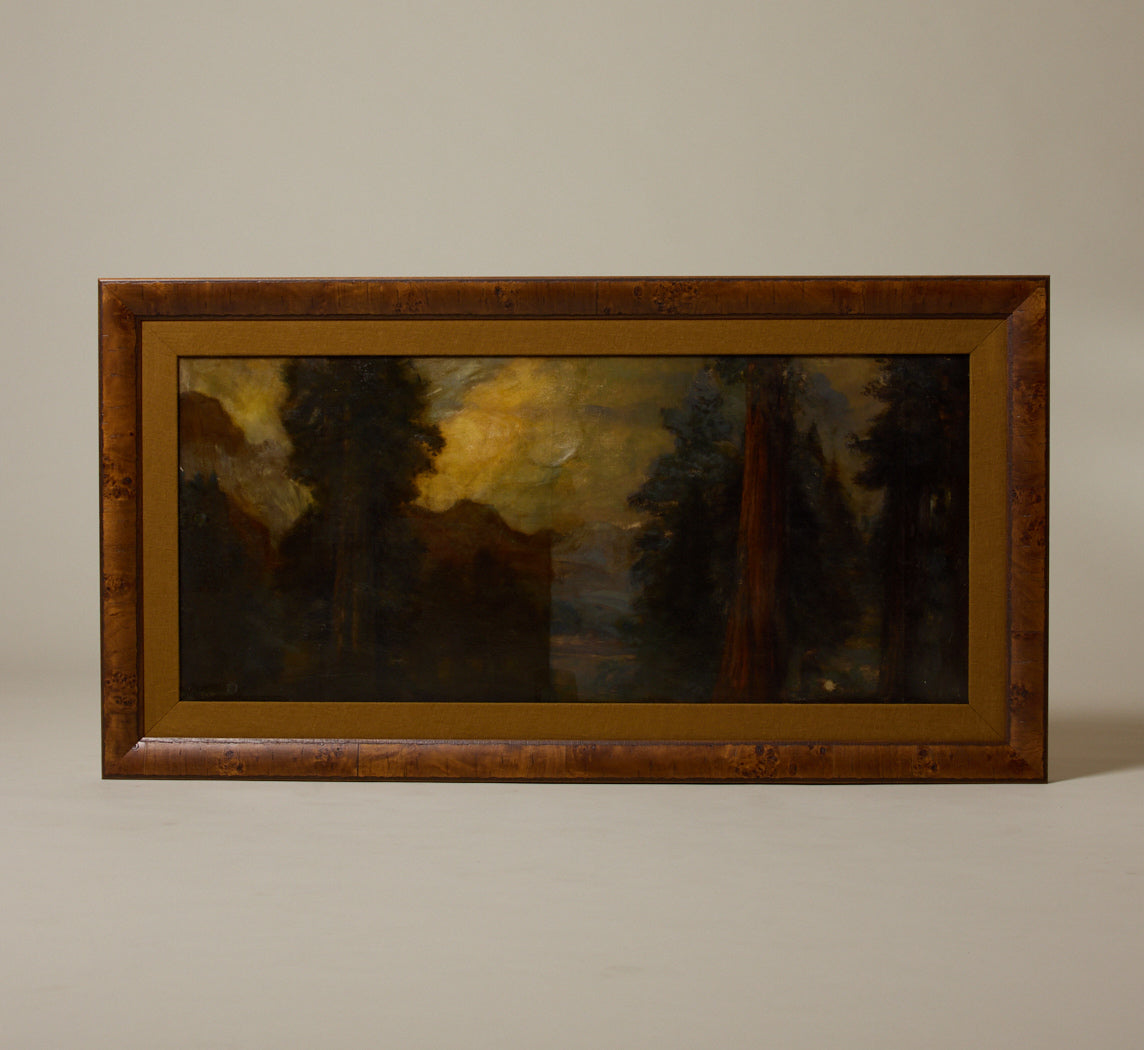 "IN THE SIERRAS" LANDSCAPE BY ARTHUR BOWEN DAVIES (1862-1928), C.1905