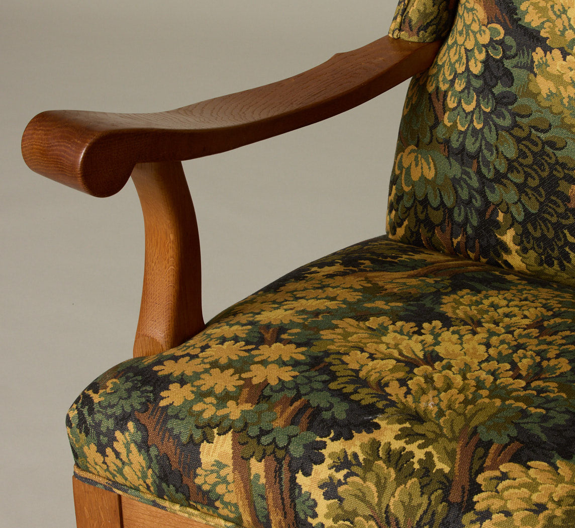 FRITZ HANSEN DANISH OAK WINGBACK CHAIR