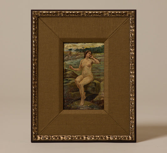 PETITE NUDE STUDY IN NATURE CIRCA 1900
