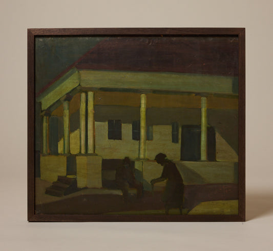 MID CENTURY MODERNIST EUROPEAN CITYSCAPE