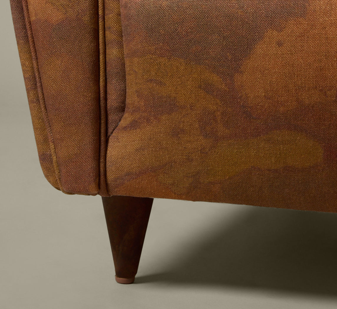 1950S ITALIAN ARM CHAIR BY PAOLO BUFFA IN PIERCE & WARD THE PAINTING LINEN