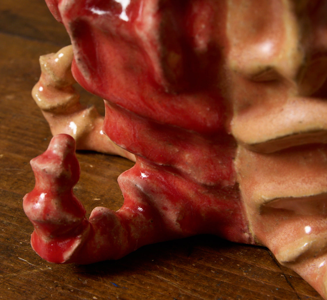 SEAHORSE VASE BY PEARCE WILLIAMS IN CORAL