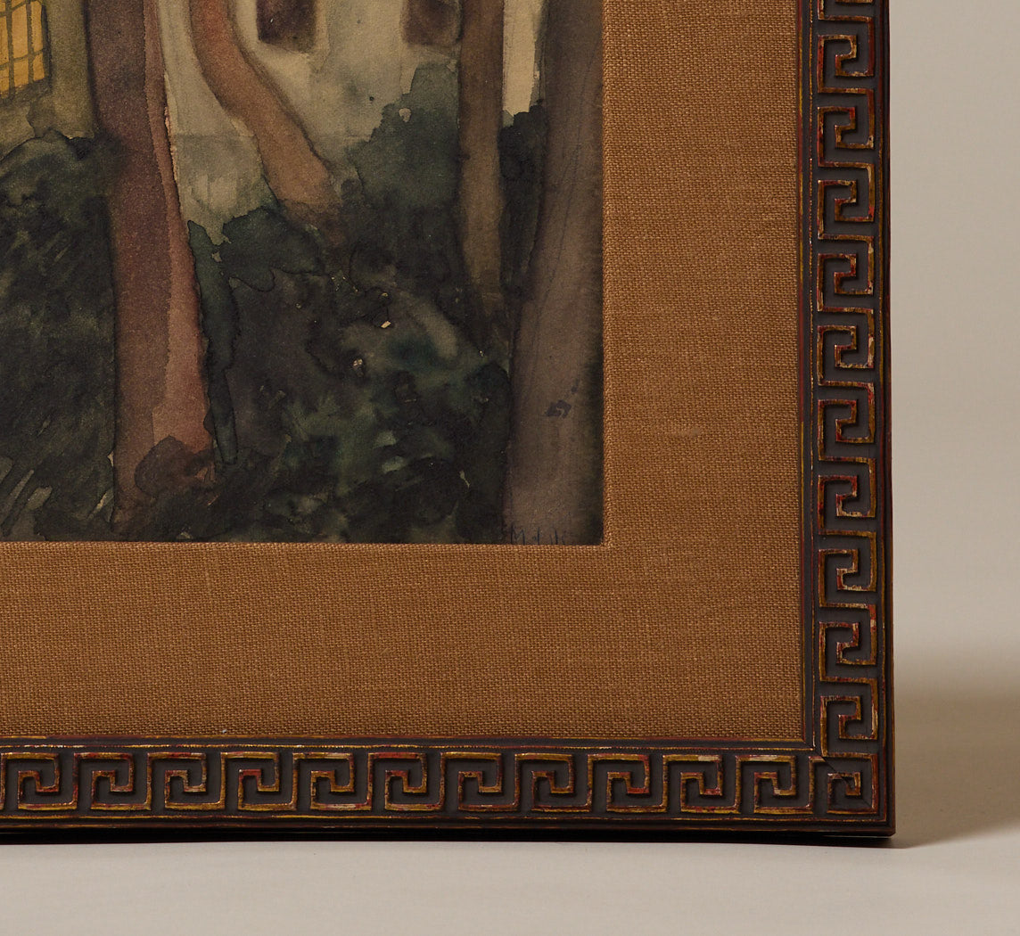 20TH CENTURY AMERICAN SCHOOL WOODLAND HOME