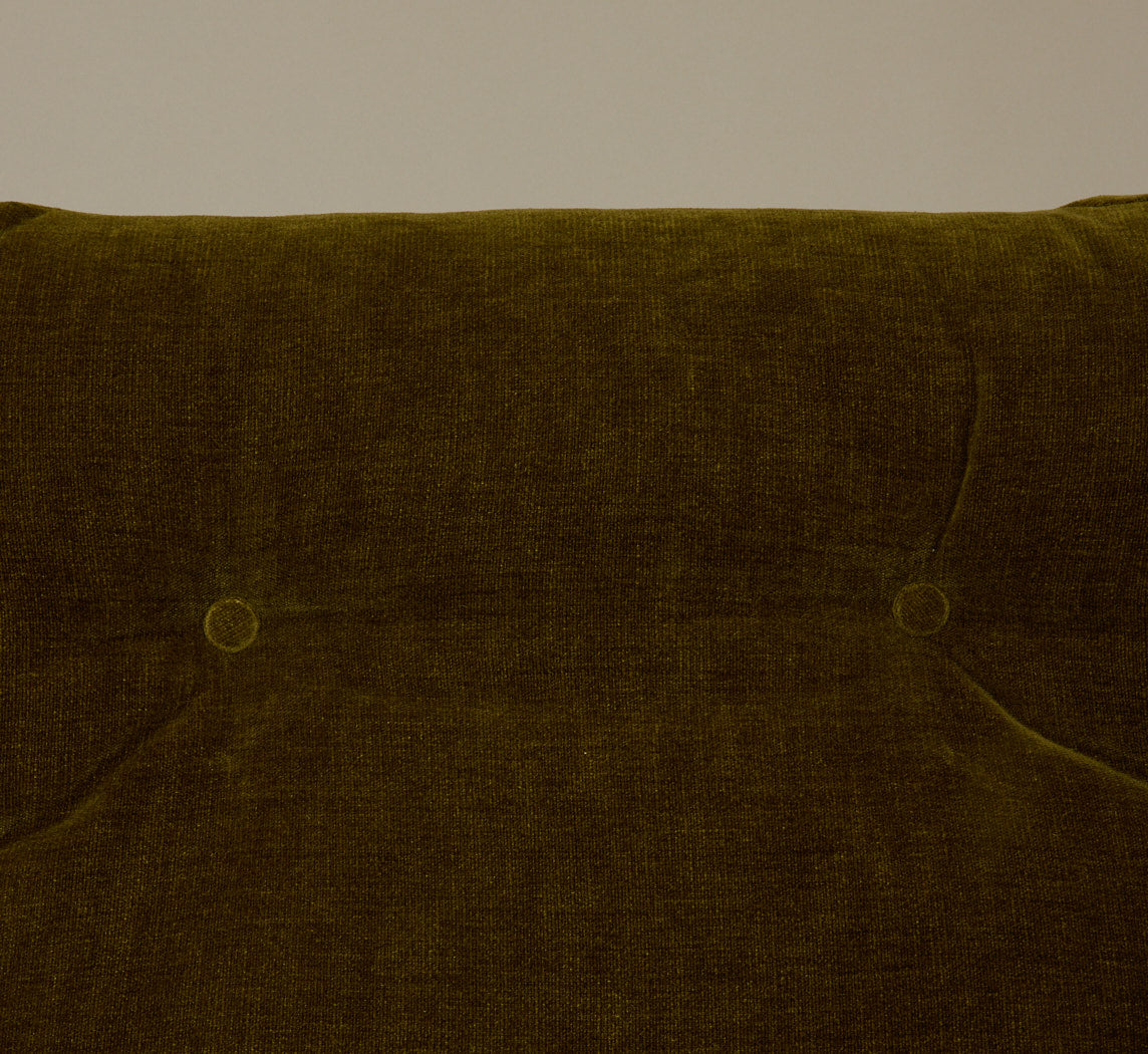 1960S CLUB CHAIR IN OLIVE CHENILLE