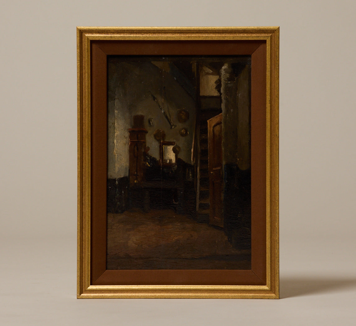 LATE 19TH CENTURY "HOLLAND INTERIOR" SCENE