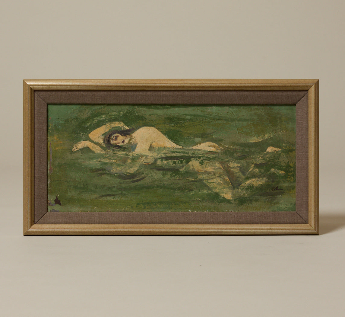 MODERNIST MOONLIT DIPPER SCENE BY HAROLD COHN (1908 - 1982)