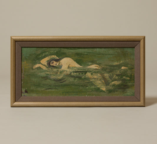 MODERNIST MOONLIT DIPPER SCENE BY HAROLD COHN (1908 - 1982)